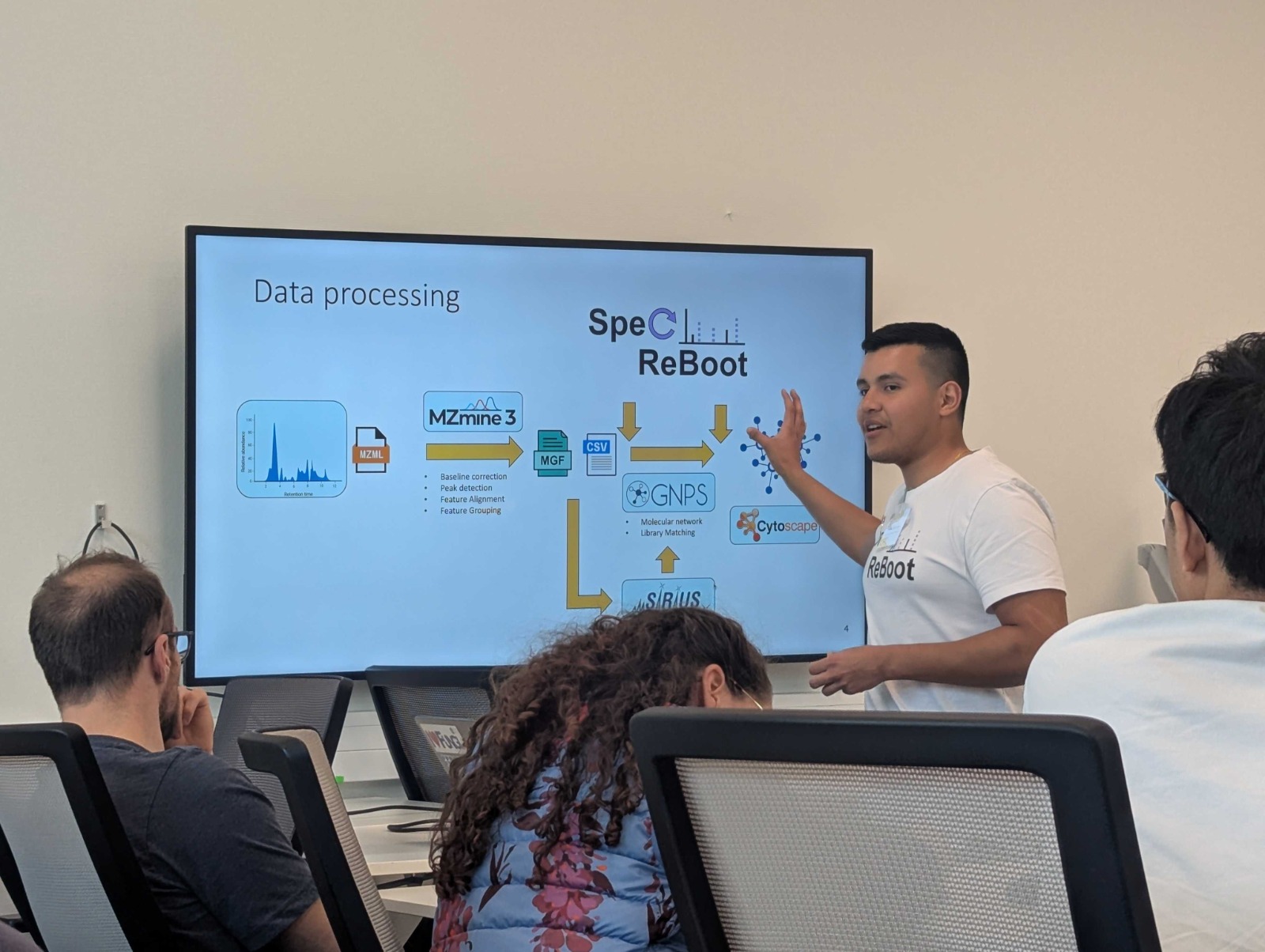 Esteban presenting SpecReBoot